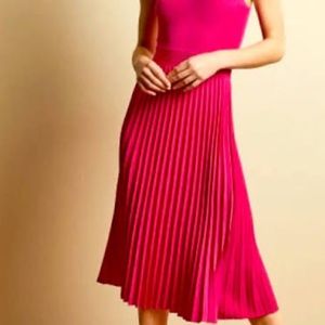 Ted Baker Fuchsia/Purple knitted midi dress. Size 0.